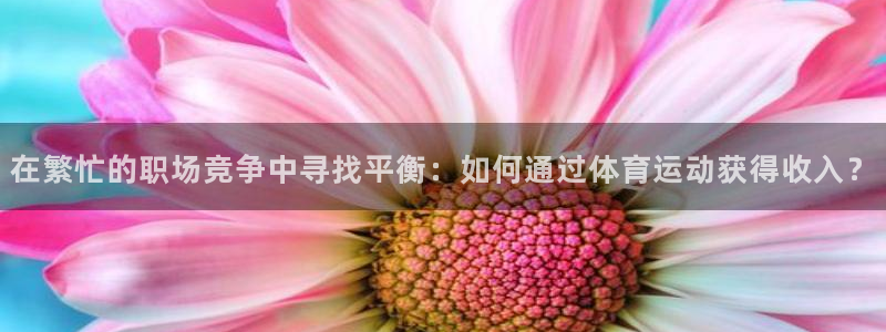 在繁忙的职场竞争中寻找平衡：如何通过体育运动获得收入？